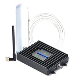 SureCall Fusion4Home Cell Phone Signal Booster up to 2000 sq ft, Boosts 5G/4G LTE, Omni Outdoor Antenna, Home & Office Multi-User All Carrier, Verizon AT&T Sprint T-Mobile, FCC Approved, USA Company