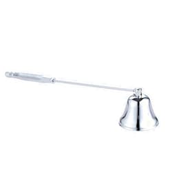 MUXSAM Candle Snuffer with Long Handle, Candlesnuffers Wick Snuffer Candle Accessory, 1-Pack Stainless Steel Wick Flame Snuffer for Putting Out Extinguish Candles Flame Safely(Silver)
