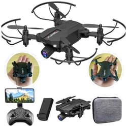 Lozenge Drone Super Small Mini Drones with Camera for Adults 1080P Drones for Beginners RC Helicopter Quadcopter Toy UAV Altitude Hold Trajectory Flight