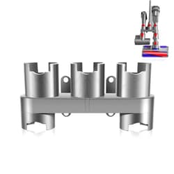 Charlux Accessory Holder Compatible with Dyson V7 V8 V10 V11 V15 Gen5 Vacuum Cleaner Attachment Holder Docking Station Wall Mount, Grey, 1 Pack