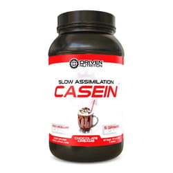 Driven Nutrition Driven Casein- 100% Micellar Casein Protein Powder with Added BCAA and Digestive Enzymes for Nighttime Muscle Recovery (Chocolate Dreams)