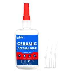 WOUSEDO 30g Ceramic Super Glue, Instant Bond High Strength Waterproof Adhesive for Porcelain,Clay Pots,Figurine, Pottery, Dishes Repair, DIY Crafts.