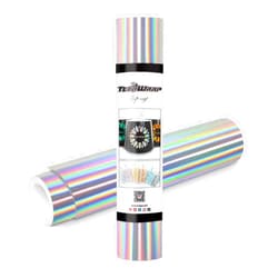 TECKWRAP Glossy Holographic Silver Chrome Vinyl 12