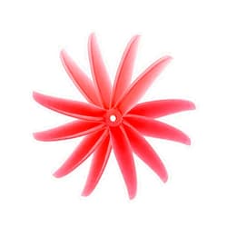 TCMMRC TCMM 20pcs 5.1inch 3-Blade 5145Propeller for FPV Racing Drone Freestyle Props（Transparent Red）