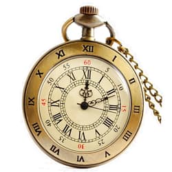 Fogitbok Vintage Pocket Watches for Men with Chains, Analog Pocketwatch for Women Roman No. Gifts for Dad/Grandpa Gifts for Him for Birthday