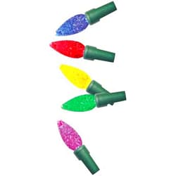 Holiday Wonderland PS100C6MU Christmas Pro-Series C6 Faceted String Lights, Multi Color, 100 Lights - Quantity 1