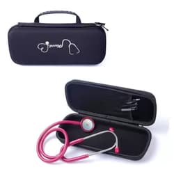 Zaracle Carry Case Storage Bag Protect Pouch Sleeve Box Case for 3M Littmann Classic III Stethoscope.Fits Prestige Taylor Percussion Hammer and Nurse LED Medical Penlight Black
