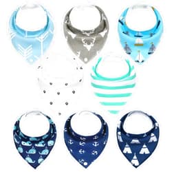 Yoofoss Baby Bibs 8 Pack Baby Bandana Drool Bibs Soft and Breathable for Boys and Girls