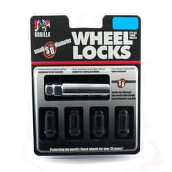 Gorilla Automotive 21631BC Black Chrome Small Diameter Wheel Locks (12mm x 1.50 Thread Size)