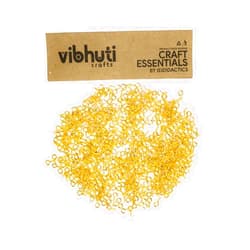 IEIDidactics Vibhuti Crafts 600Pcs Metal Screw Eye Pins, 4 x 8mm Eye Pins Hooks Eyelets Screw Gold - Basic Jewellery Findings, Arts & Crafts Projects, Charm Bead