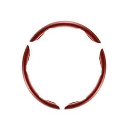 Amiss 3pcs Car Carbon Fiber Anti-Skid Steering Wheel Cover, Segmented Steering Wheel Protector, Butterfly Steering Wheel Cover, Car Wheel Cover Protector, Car Interior Accessories(Champagne)