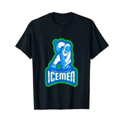 Text Book Hockey Icemen Cradle Rock Hockey Continental Hockey League Champs T-Shirt