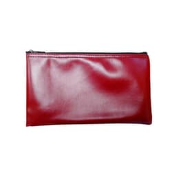Cardinal bag supplies Vinyl Zipper Bags Leatherette 11 x 6 inches Small Compact Burgundy 1 Zippered Pouch CW
