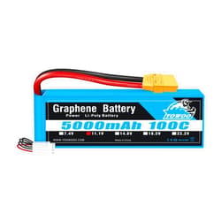 YoWoo Power Yowoo Graphene Battery 3S 5000mAh 100C 11.1V LiPo RC Battery with XT90 Plug for 1/8 Scale Vehicles Arrma Slash VXL Slash 4x4 VXL E-maxx Brushless Axial e-revo Brushless and Spartan Models