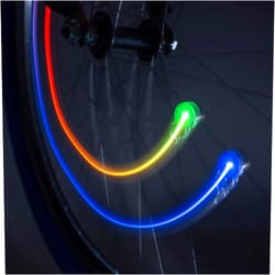 Brightz OrbitBrightz Mini LED Bike Spoke Clip Lights, 2-Pack - Adds a Pop of Color to Your Bike Wheels - Easily Clips On to Spokes - Simply Twist to Turn On or Off - Great Accessory with Other Lights