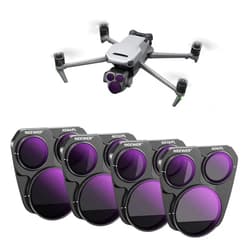 NEEWER Mavic 3 Pro ND/PL Filter Set Compatible with DJI Mavic 3 Pro/Pro Cine, 4 Pack Snap On Design ND8/PL ND16/PL ND32/PL ND64/PL Polarized Neutral Density Filter with Multi Coated HD Optical Glass