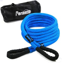 Perantlb Kinetic Recovery Rope7/8 x 20ft(26000lbs),Nylon Double Braided Recovery Tow Rope,Heavy-Duty Vehicle Kinetic Rope for Truck ATV UTV SUV…