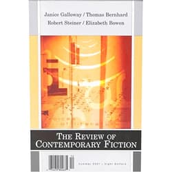 By John O'Brien (Author) [The Review of Contemporary Fiction: Janice Galloway, Thomas Bernhard, Robert Steiner, Elizabeth Bowen v. 21-2] [Author: Oâ€²brien, John] [January, 2001]