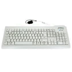 Spartan POS Seal Shield, Washable TRUETYPE Keyboard White Backlit, US/QWERTY, White W/KEYLOCK, Dishwasher Safe Medical Grade, Stands UP to Harsh DISINFECTANTS/CL