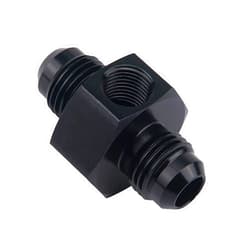 EVIL ENERGY 6AN Male to 6AN Male Flare Union Coupler with 1/8 NPT Port Fitting Adapter