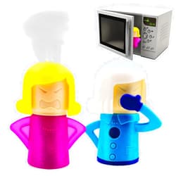Abnaok Angry Mom Microwave Cleaner and Chilly Mama Fridge Deodoriser 2PCS Easily Clean in Minutes for Home or Office with English Manual