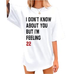 Weiyuqi I Don't Know About You But I'm Feeling 22 Shirt for Women Music Album Tshirt Singer Fan Gift Music Lovers Tees Tops