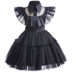 PURFEEL Toddler Baby Girls Dress up for Wednesday Kids Party Dress for Addam 1-2T