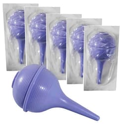 Vakly Sterile Rubber Ear Suction Ulcer Bulb - Ear and Nasal Sucker Ball for Washing Cleaning and Wax Removal – Easy Squeeze for Baby and Adults (Sterile 2oz, 5)