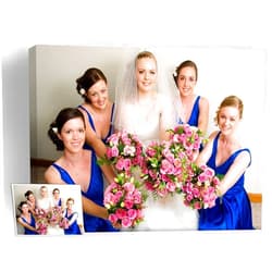 CanvasChamp Your Image Turn Into Canvas Art Print, Photo to Canvas, Custom Canvas Prints, Personalized Canvas Pictures for Wall for Bedroom, Office and living room with frame (10