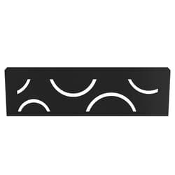 Schluter Rectangular Shelf for Prefabricated Kerdi Board SN/-SNLT Niches - 4mm Thick, Curve Design, Aluminum Material, Matte Black Finish - SNS1D6MGS