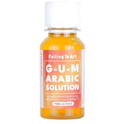 Falling in Art Gum Arabic Solution, Gum Arabic Liquid for Watercolor Painting, 2.5 Oz Bottle