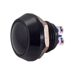 Nicbobo URTONE Momentary Push Button Switch, UR123, 1NO SPST DC/AC 36V 2A Aluminum Alloy Metal Shell Suitable for 12mm 1/2