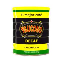 Yaucono Decaf Ground Coffee 8.8 Ounce Canister (Pack of 1)