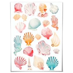 Generic coastal cowgirl seashell decor Beachy Room Decor surf poster Apartment Decor Boho canvas Maximalist Wall Art beach babe cave 8x10inch Unframed, style-1