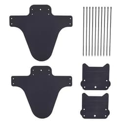 BlingKingdom 2pcs Mountain Bike Fender, Front and Rear Compatible Bicycle Mudguard, Fits 26