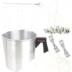 EricX Light Candle Making Kit, 60pcs Candle Wicks, 60pcs Candle Wicks Sticker, 16oz Soy Wax, 1pc Candle Wax Pouring Pot, 2pcs 3-Hole Wicks Centering Devices, 1pc Mixing Spoon, DIY Candles Craft Tools