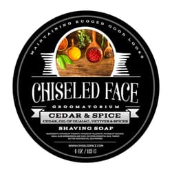 Chiseled Face Groomatorium Cedar & Spice - Handmade Luxury Shaving Soap from Chiseled Face Groomatorium