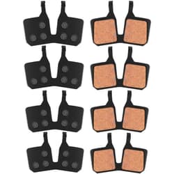 Blulu 4 Pairs Bike Brake Pads Resin Bicycle Disc Brake Pads Compatible with Magura 4 Piston Mt5/ Mt7/ Mt5e Bicycle Replacement Part for Brakes for High Braking Power
