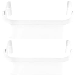Fetechmate 240351601 Refrigerator Freezer Door Bin Side Shelf Compatible with Ken.more Fri.gidaire Refrigerator Replace 240351607 891154 AP2115974-2 PACK White Freezer Lower Door Shelf Bin By Fetechmate