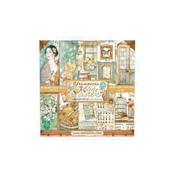 STAMPERIA INTERNATIONAL, KFT Stamperia-Mini Scrapbooking Pad-Atelier Des Arts, Multicoloured, 8 x 8 inches SBBS33