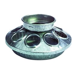 Little Giant Baby Chick Feeder Base - Little Giant - Metal Feeder Base Jar, Standard 1 Quart (Item No. 9810)