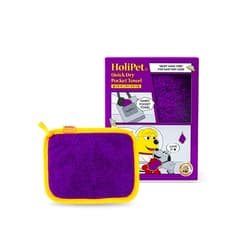 Holipet Quick Dry Pocket Size Towel for Dogs and Cats, Compact, Ultra-Absorbent Towel, Ultra-Fine Microfiber Dog Towel