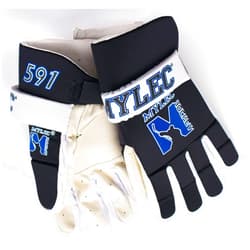 Mylec MK1 Street Hockey Gloves - Lightweight, Breathable, with Rugged Leather Palm and Soft Foam Cushioning, Great for Beginners and Experienced Players