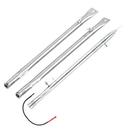 Charbrofire TC3718-25 TC3718-26 SH19033319 Grill Burner with Ignition Wire Replacement Parts for Smoke Hollow Grill Parts TC3718SB TC3718 CMB37181 Burner Tube with Igniter electrode Grill Accessories 3 Pieces