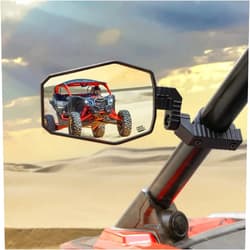 KEMIMOTO UTV Side Mirrors, UTV Mirrors for 1.65-2 inch Roll bar Compatible with Polaris RZR, Can-Am Maverick X3, Pioneer, Talon, Teryx, Gator, CFMOTO, Multi-Adjustment Convex Mirrors