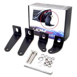 iJDMTOY 2-Pack Universal Side Mounting Brackets Compatible with Straight or Curved LED Light Bar (Most 20 30 40 42 50 52 Inches)
