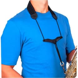 Protec Pro-Tec 22-Inch Neoprene Saxophone Neck Strap with Comfort Bar - Black (Model NB310M)