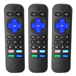 BUXQE (3 Pack) Replacement Remote for Roku-TV-Remote,Compatible for All Onn-Hisense-TCL-Westinghouse-Sharp-Philips-Element Roku TV Remotes