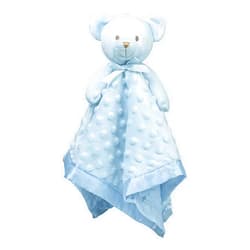 Pro Goleem Teddy Bear Lovey Baby Security Blanket for Boys and Girls Unisex Soft Lovie Baby Gifts for Newborn Toddler Snuggle Toy Stuffed Animal Blue 16 Inch