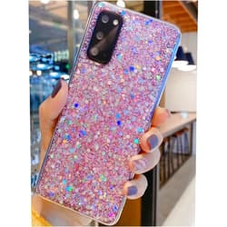 Winzizo Designed for Samsung Galaxy S22 Case, Glitter Sparkle Bling Women Girls Cases Cute Rubber Slim Phone Protective Cover for Galaxy S22 Case 5G 6.1 inch (Pink)
